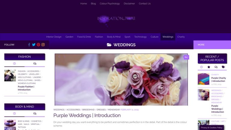 Inspiration is Purple Weddings